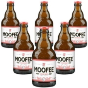 概率券:慕妃（MOOFEE）荔枝果啤 精酿啤酒 330mL*6瓶 整箱装 比利时原装进口
