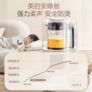 美的破壁机安睡低音细腻搅打家用全自动加热小型豆浆机榨汁料理机