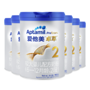 京喜app：爱他美（Aptamil） 卓萃较大婴儿配方奶粉（6-12月龄，2段） 900g*6
