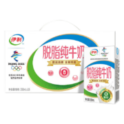 京喜特价、概率券：伊利脱脂纯牛奶250ml*16盒整箱