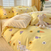 HEILAN HOME 海澜优选 水洗磨毛被套 甜美春光 150*200cm
