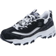 斯凯奇（Skechers）【预售】女鞋休闲鞋拼接钻石熊猫鞋老爹鞋周年纪念款12241 黑色/白色/BKW 36.5