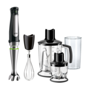 博朗 BRAUN MQ7045德国手持式料理棒 多功能绞肉碎冰电动料理机 无级变速 黑色