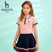 HAZZYS 哈吉斯 女童短袖T恤Polo衫