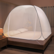 蔓莉莎 免安装蒙古包家用卧室可折叠蚊帐 1.2m床