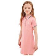 HAZZYS 哈吉斯 女童纯色Polo裙