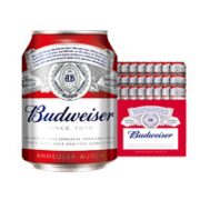 Budweiser 百威 经典醇正啤酒 255ml*24听 mini罐