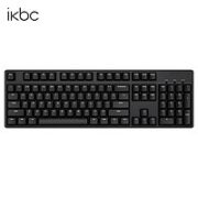 ikbc C104 104键 有线机械键盘 侧刻 黑色 Cherry红轴 无光