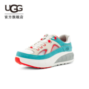 UGG 2022秋季新款男士单鞋休闲经典户外撞色跑步运动鞋 1125510 WPMS | 白色/孔雀蓝色网纱 40 鞋内长：25CM