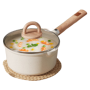 荣事达麦饭石炒锅不易粘 28cm圆嘴煎炒锅