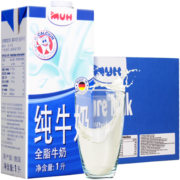 甘蒂牧场（MUH） 德国进口全脂纯牛奶1L*12盒 整箱装 儿童学生早餐奶 咖啡茶伴侣 全脂纯牛奶1L*12盒/箱