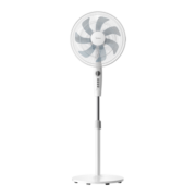 美的（Midea）电风扇家用落地扇轻音低噪节能摇头七叶大风量风扇俯仰可定时调节广角送风易清洗 【七叶机械款】珍珠白