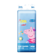 舒氏宝贝联名×小猪佩奇（Peppa Pig）菠萝系列 婴儿拉拉裤柔软干爽透气款 XXXL码38片【18kg以上】