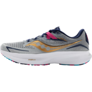 Saucony【预售】索康尼Ride驭途15男跑鞋夏季减震透气旗舰款运动鞋子 灰金 42