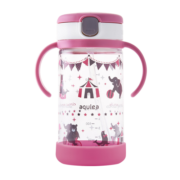 利其尔（Richell）儿童水杯Tritan学生透透杯大容量 畅饮型 450ml 大容量吸管型450ml（糖果心情）