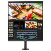 LG 28MQ780 2K显示器 16:18魔方屏 Nano IPS面板 硬件校准 内置KVM Type-C充电90W 设计师 代码  Ergo二代支架 PBP功能 液晶显示屏幕