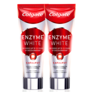 高露洁（Colgate）【王鹤棣同款】进口酵素亮白牙膏101g*2支 美白清新口气去黄