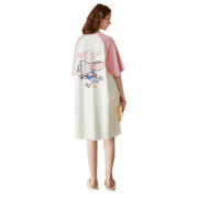 果壳（Gukoo）疯狂动物城夏季睡衣女纯棉B 米白朱迪睡裙 M