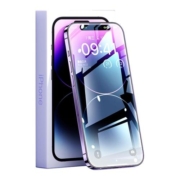 [原机手感]品胜适用苹果14钢化膜iPhone14Promax手机贴膜14Pro全屏13抗指纹防窥max高清Plus新款防摔保护屏幕