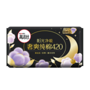 高洁丝（Kotex）臻选奢爽纯棉卫生巾夜用420mm7片（新老包装随机发货）
