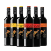 黄尾袋鼠（Yellow Tail）黄尾袋鼠世界系列赤霞珠/西拉/梅洛红葡萄酒750ml*6支组合整箱
