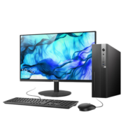 攀升 商睿2代 办公商用家用台式电脑主机（10代i5-10400F 16G 256G+1T 2G独显 键鼠 3年上门）21.5英寸整机