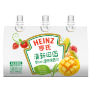 亨氏 (Heinz) 超金清新田园果蔬泥78g*3袋(婴儿辅食 初期-36个月适用)