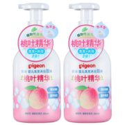 贝亲儿童沐浴露 儿童沐浴露洗发水二合一 洗发沐浴500ml+桃子水