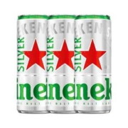Heineken 喜力 星银啤酒 330ml*3罐