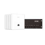 新华三（H3C）全屋WiFi6套装无线面板AP 5G智慧家庭酒店别墅大户型千兆网络覆盖 4个面板AP+8口PoE路由器