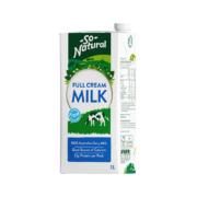 京东百亿补贴：So Natural 澳伯顿 草饲全脂高钙纯牛奶 1L*12盒