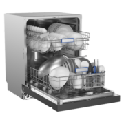 美的（Midea）14套嵌入式洗碗机晶焰S52-X 一级水效四星消毒 105℃高温除菌 变频热风烘干 洗碗机消毒柜一体机 S52 黑色 升降碗篮
