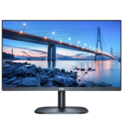 AOC 27英寸 75Hz 微框 IPS技术屏 广视角 低蓝光爱眼 可壁挂 玄英质感黑 电脑办公液晶显示器 27B2H