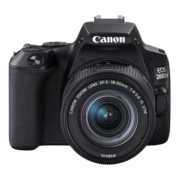 佳能（Canon）EOS 200D2 单反相机 200D II 18-55标准变焦镜头套装 黑色（ 约2410万像素/4K短片）