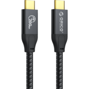 奥睿科（ORICO） Type-c全功能高速线usb3.2Gen2*2公对公线pd100W快充 USB3.2Gen2 / 20Gbps【双直头】 1米【日常充电/传输/投屏】