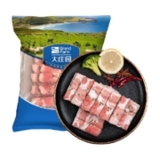 大庄园国产锡林郭勒沙葱羔羊肉片450g/袋内蒙涮羊肉卷生鲜