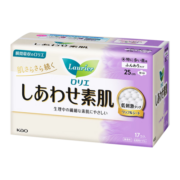 花王（KAO）日本进口卫生巾日夜用F系列透气纤巧型舒适单包素肌敏感肌 护翼日用25CM*17P