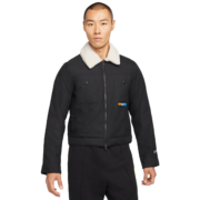 耐克NIKE男子外套翻领KT PROTECT夹克/风衣DA6716-010黑色XXL码