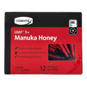 康维他（Comvita）麦卢卡蜂蜜便携装UMF5+ 10g*12条 小包装天然蜂蜜