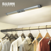 宝斯恩（BASON）LED衣柜灯人体感应灯 开柜即亮弧形设计保护眼睛充电吸磁安装33cm
