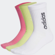 28日10点：adidas 阿迪达斯 HC CREW 3PP 男女同款 中筒袜
