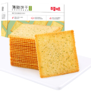百草味 海苔味薄脆饼干308g/盒*2件