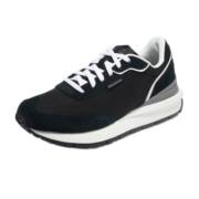 Skechers斯凯奇男士时尚休闲鞋纯色简约透气跑步鞋894063 黑色 42