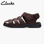 亚马逊销冠！Clarks 其乐  Walkford Fish 男士真皮包头凉鞋 2色多码