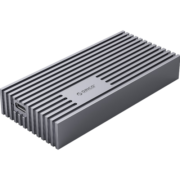 奥睿科（ORICO）M.2 NVMe移动硬盘盒USB4.0兼容雷电3/4 笔记本固态硬盘SSD外置盒 内置散热马甲 M234C3深空灰