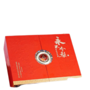 五粮液（WULIANGYE）股份公司出品永不分梨 52度浓香高度白酒礼盒 年货送礼用酒 龙凤呈祥500mL*2瓶装【含酒具】