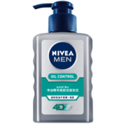 妮维雅（NIVEA） 妮维雅(NIVEA)男士护肤控油洗面奶 清洁洁面乳化妆品学生 净油精华亮肤洁面炭泥150ml