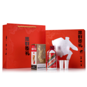 茅台飞天 惠群贵礼酱香型白酒53度200ml*1  银杯礼盒 （四款随机发）