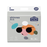 爽然（shinrea）屁屁好朋友超薄干爽拉拉裤男女宝宝通用婴儿尿不湿全包臀小内裤 纸尿裤M码46片【5-9kg】