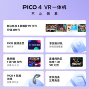PICO 4 VR 一体机 8+256G【畅玩版】 VR眼镜 3D眼镜 PC体感VR设备 智能眼镜 头戴显示器设备 串流